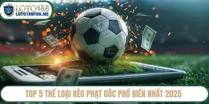 Top 5 thể loại kèo phạt góc phổ biến nhất 2025 